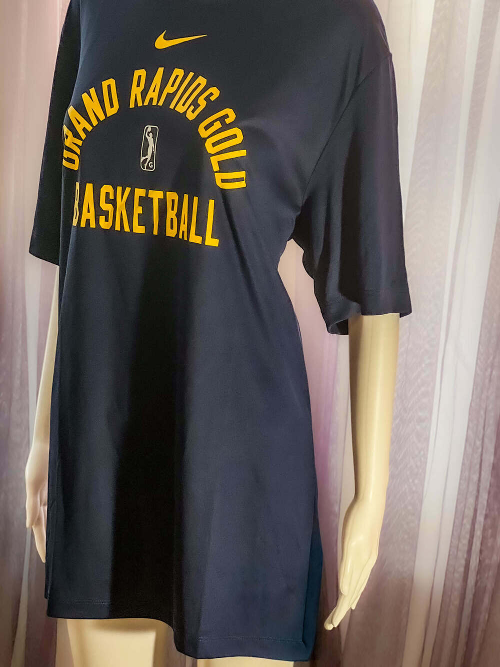 Nike Grand Rapids Gold Basketball Graphic Tee Navy L Tall NWT
